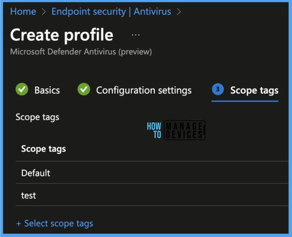 New macOS AntiVirus Policies Using Intune release 2308 or later Fig. 5